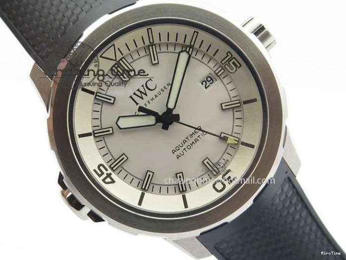 MIROTIME 0501 TechFriendly Aquatimer Automatic SS IW329003 V6F 1:1 Best Edition On Black Rubber Strap MIYOTA 7271